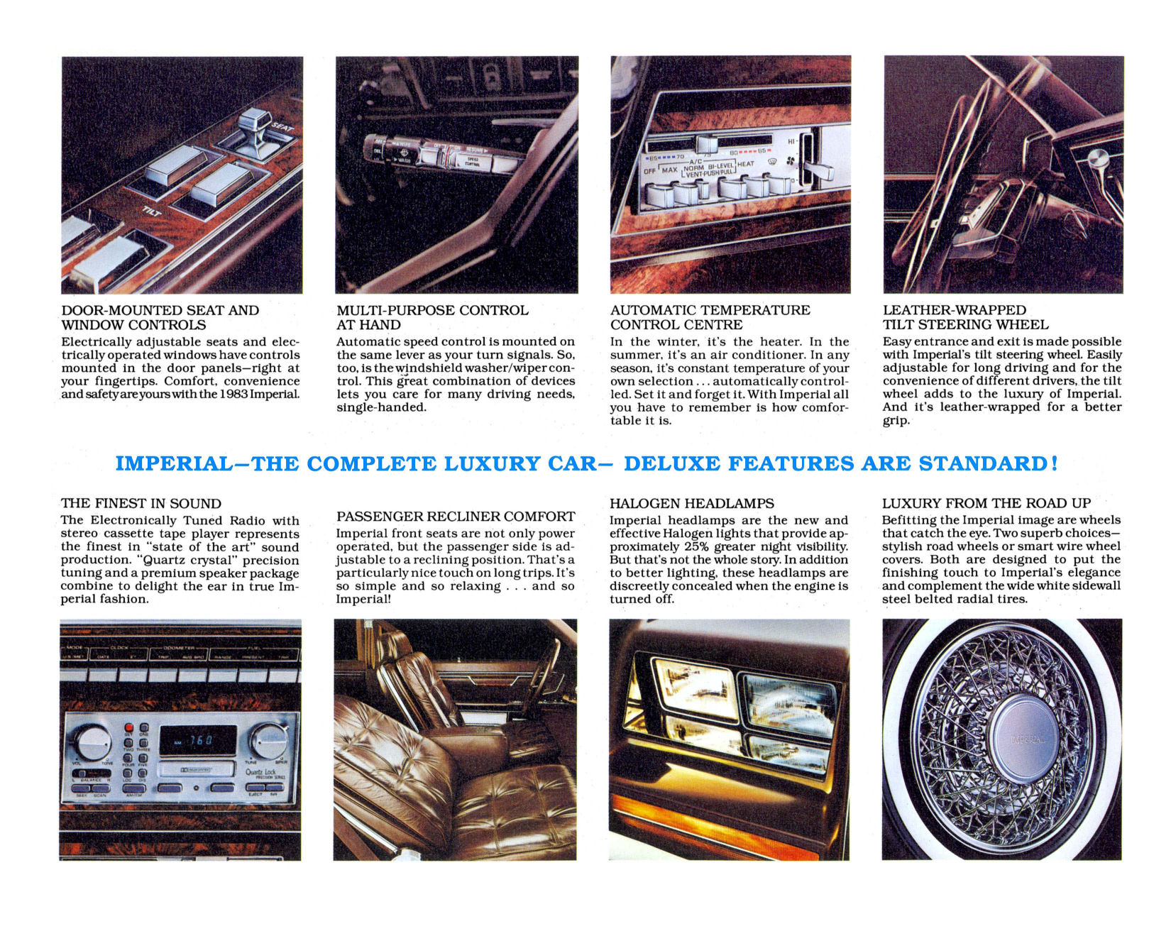 1983 Chrysler Imperial Canadian Brochure Page 6